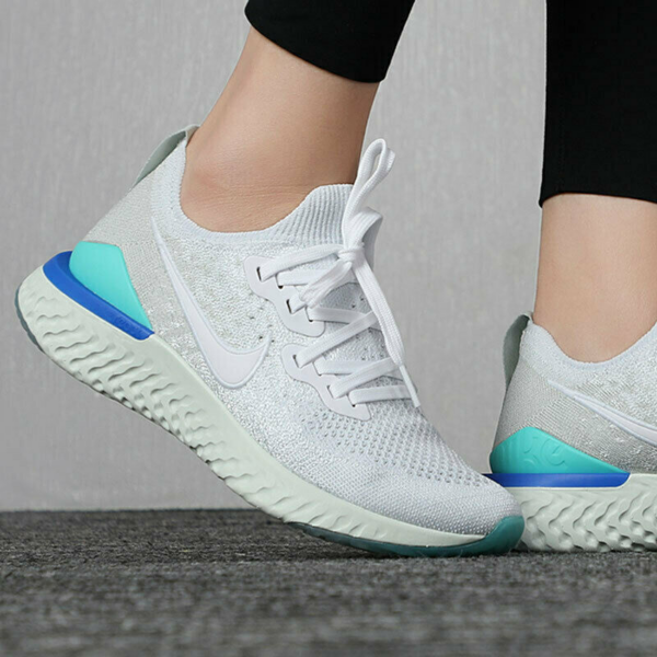 Giày Nike Wmns Epic React Flyknit 2 'White Light Aqua' BQ8927-105 - Ảnh 3