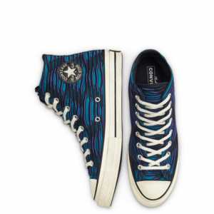 Giay Converse Chuck 70 High 'Vibrant Knit Ocean Depths' 168757C