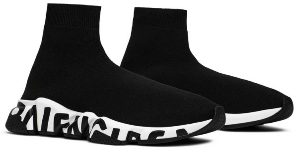 Giày Balenciaga Wmns Speed Trainer 'Black White'  605942 W05GE 1015 - Ảnh 2