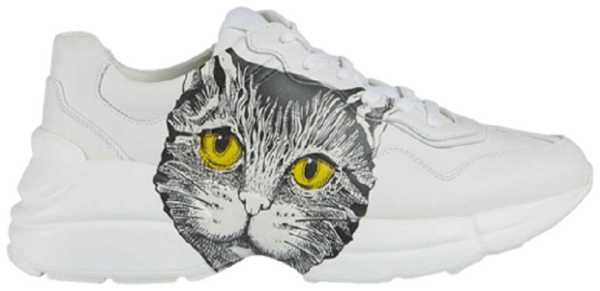 Giày Gucci Wmns Rhyton 'Mystic Cat White' 583337-DRW00-9014