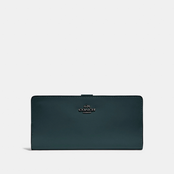 Ví Coach Skinny Wallet Gunmetal Cypress - Ảnh 2