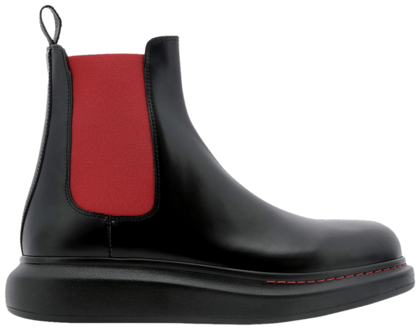Giày Alexander McQueen Hybrid Ankle Boot 'Black Red' 586198-WHX52-1066