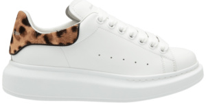 Giày Alexander McQueen Wmns Oversized Sneaker 'White Leopard' 586407-WHWKM-9369