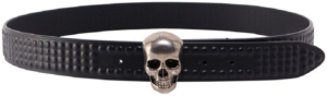 Thắt Lưng Alexander McQUEEN 3d Skull 'Black' 6831301AAFA1000