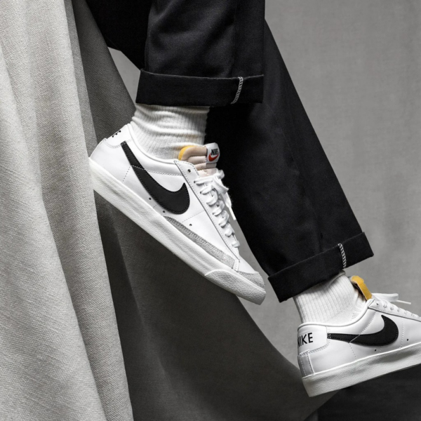 Giày Nike Blazer Low '77 Vintage 'White Black' DA6364-101 - Ảnh 4