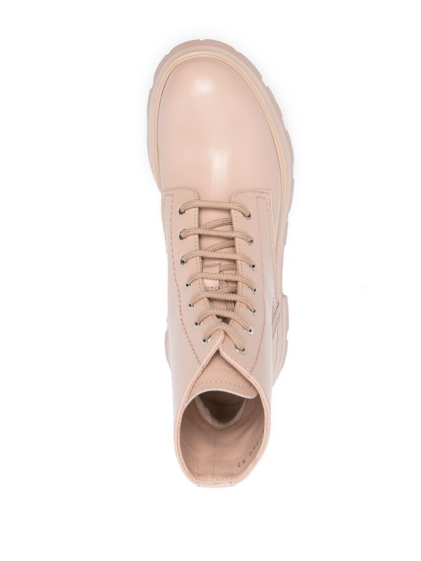Giày Alexander McQueen Wmns Beige Leather Ankle Boots 657569-WHZ80-6832 - Ảnh 4