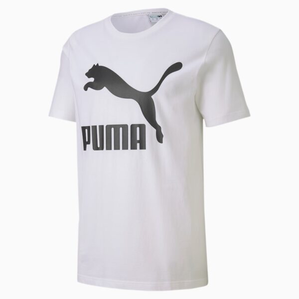 PUMA MENS CLASSIC LOGO T-SHIRT WHITE 595132-02