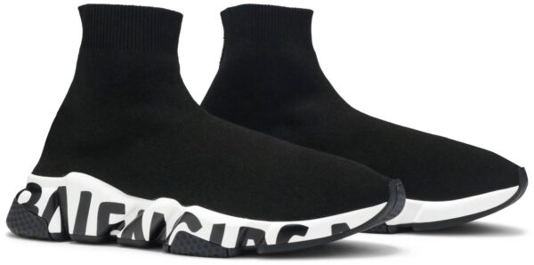 Giày Balenciaga Speed Trainer 'Graffiti Black White' 605972-W05GE-1015 - Ảnh 5