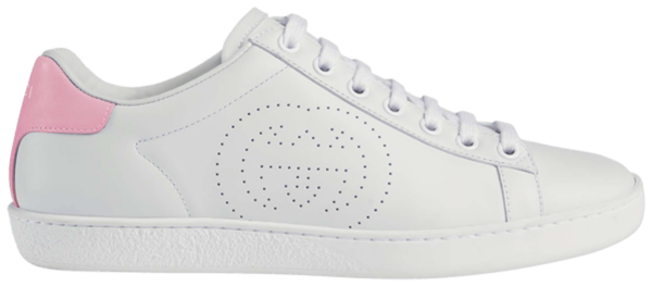 Giày Gucci Wmns Ace 'Interlocking G White Pink' 598527-AYO70-9076