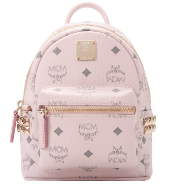 Balo MCM Stark Studs Backpack Visetos Pink MMKAAVE13QH001