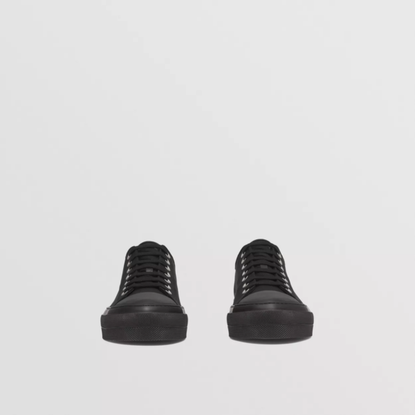 Giày Burberry Logo Detail Cotton 'Black' 80523421 - Ảnh 4
