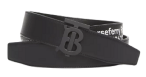 Thắt Lưng Burberry Coordinates Print Leather Belt Black