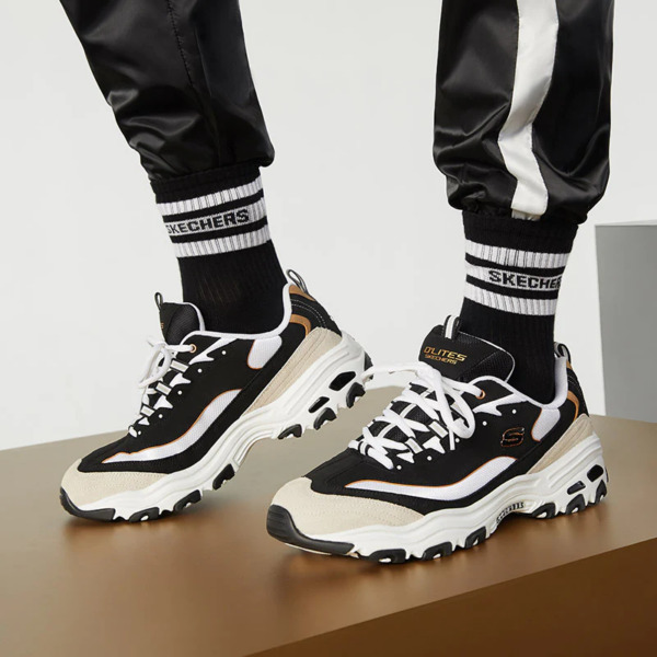 Giày Skechers D'Lites 1.0 'Black Gold' 666114-BKGD - Ảnh 6