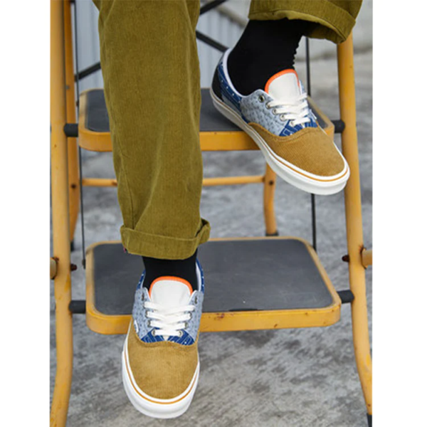 Giày Vans Era Quilted Mix Bandana 'Yellow Blue' VN0A5EFNBCK - Ảnh 3
