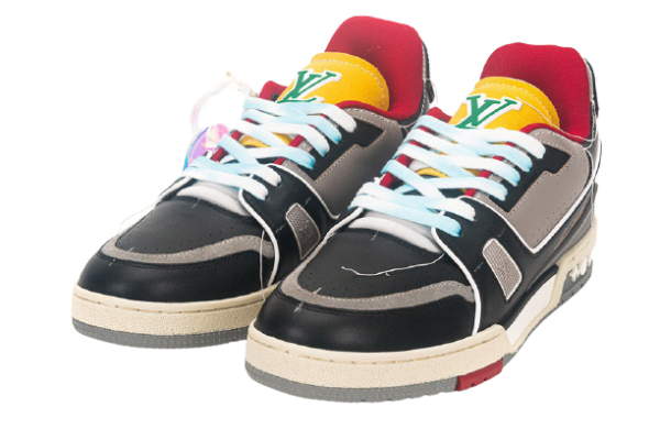 Giày Louis Vuitton Trainer Monogram Red Yellow 1A8Q95 - Ảnh 3