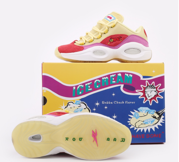 Giày Reebok BBC Ice Cream x Question Low Yellow Red FZ4346 - Ảnh 5