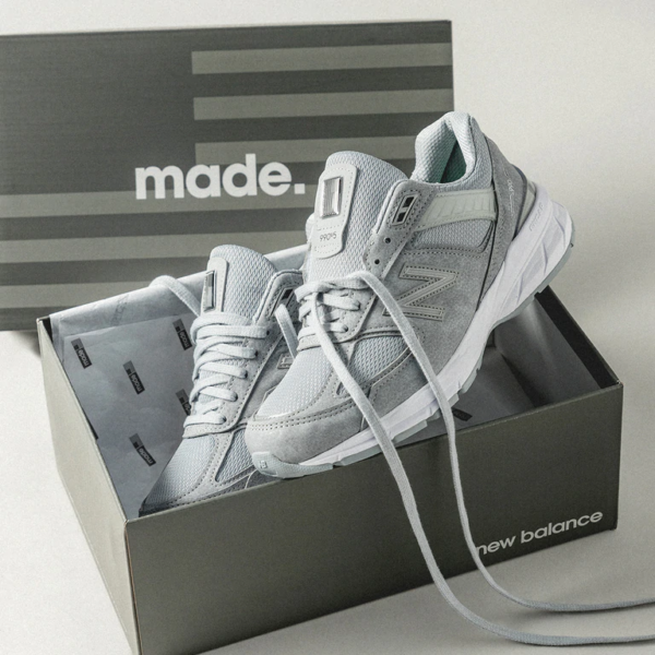 Giày New Balance Men 990v5 'Grey' Made In USA M990JS5 - Ảnh 5