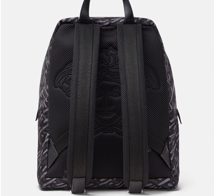 Balo Versace Medusa Tag Black Yellow DFZ8504-1A02639-5B26P - Ảnh 3