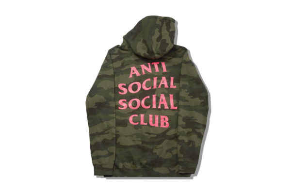 Áo Anti Social Social Club Green Camo Hoodie ASSC005 - Ảnh 2