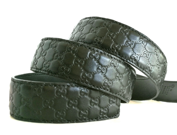 Thắt Lưng Gucci Microsima GG Men's Belt Black 449716-BMJ0N-1000 - Ảnh 2