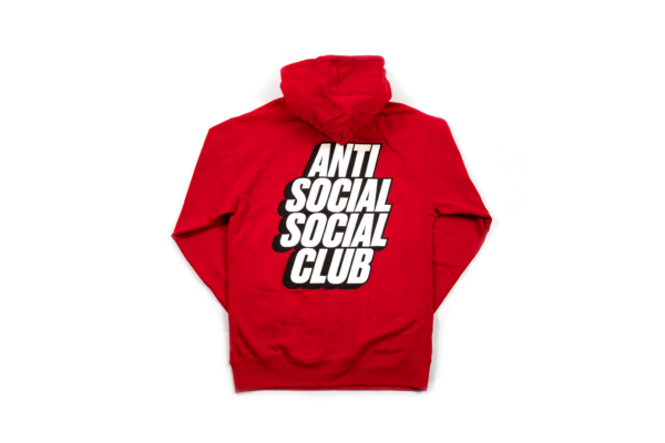 Áo Anti Social Social Club Block Me Red Hoodie ASSC94 - Ảnh 2