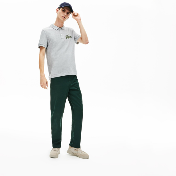 Áo Lacoste Cotton Piqué Polo Shirt 'Grey' PH8571-CCA - Ảnh 4