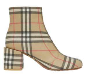 Giày Burberry Vintage Check Block Heel Boots 'Archive Beige' 80460391
