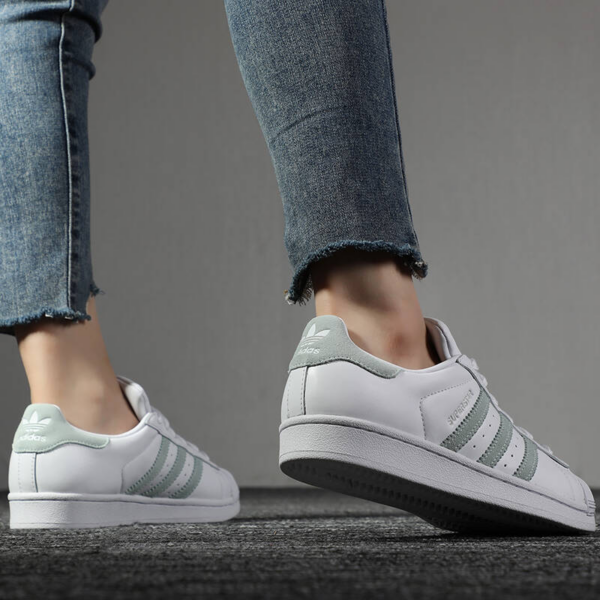 Giày Adidas Wmns Superstar 'White Vapour Green' EE7401 - Ảnh 3
