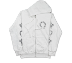 Áo Chrome Hearts Dagger Cross White Hoodie CH428