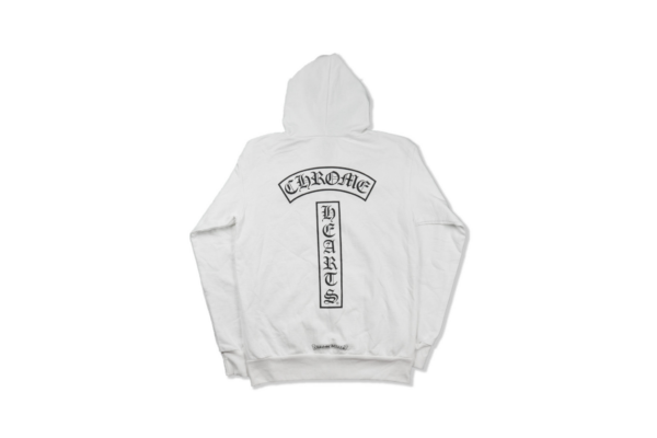 Áo Chrome Hearts Dagger Cross White Hoodie CH428 - Ảnh 2