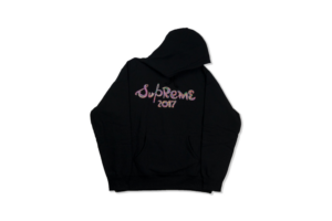 Alternative view of Áo Supreme Multicolor Script 2017 Black Hoodie SUP431