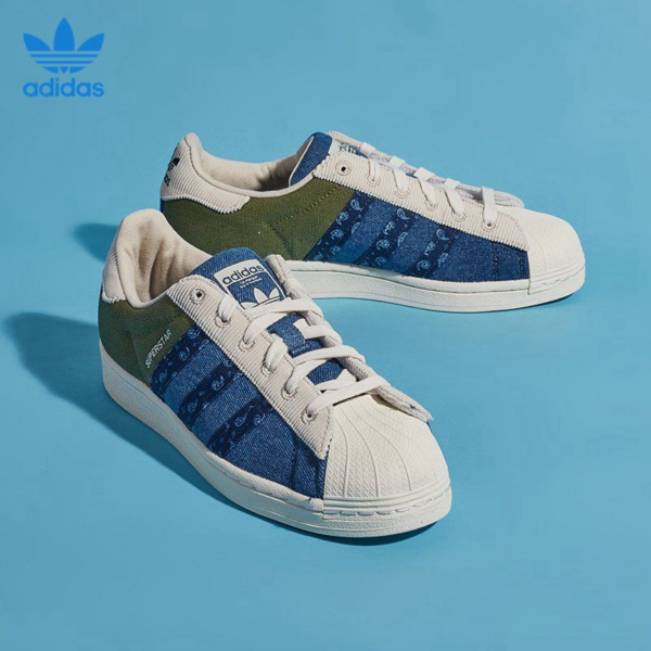 Giày Adidas Superstar 'Blue Green' H04295 - Ảnh 5