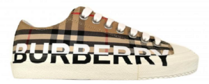 Giày Burberry Logo Print Vintage Check Cotton 'Archive Beige' 80243011