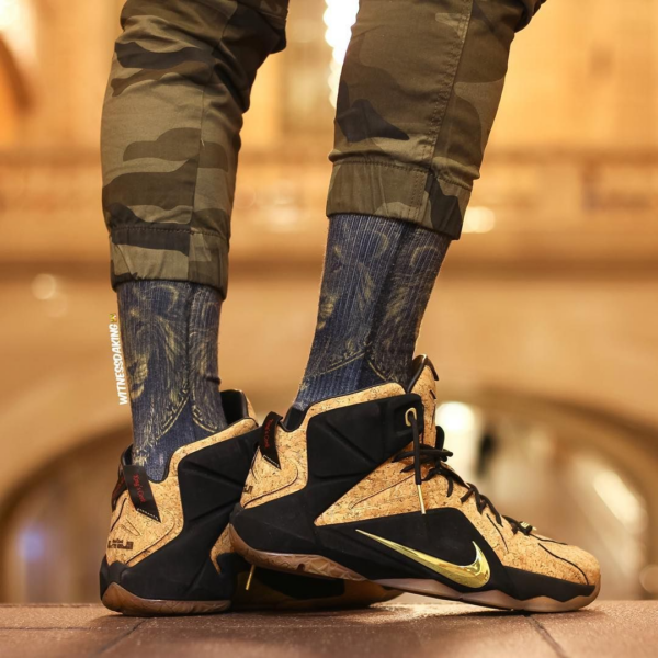 Giày Nike LeBron 12 EXT 'Cork' 768829-100 - Ảnh 3