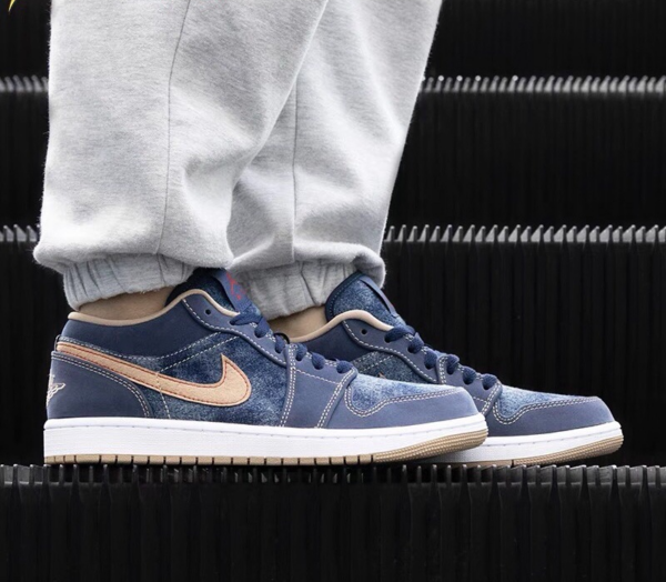 Giày Nike Air Jordan 1 Low SE 'Denim' DH1259-400 - Ảnh 6