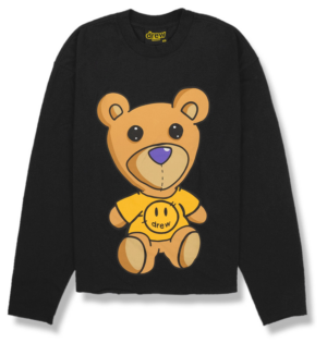 Áo Drew House Teddy Theodore LS Tee Black