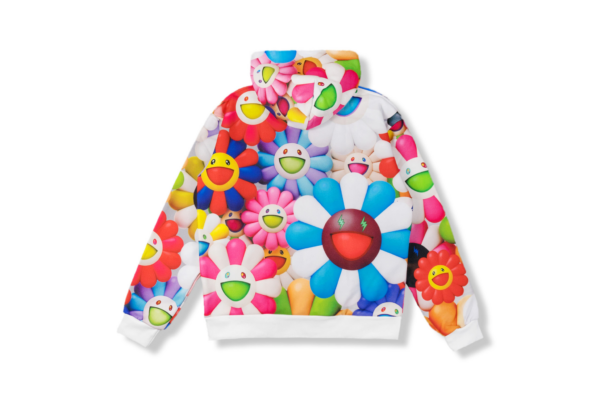 Áo J Balvin x Takashi Murakami All Over Flowers Hoodie Multi JB-XTMAOFMTI - Ảnh 3
