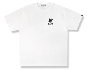 Áo Bape x Undefeated Ape Head Tee White