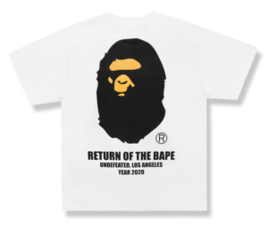 Alternative view of Áo Bape x Undefeated Ape Head Tee White