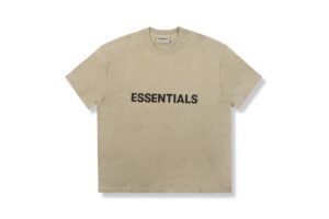 Alternative view of Fear Of God Essentinals 3D Silicion Applique Boxy T Shirt Moss ES3SABTMSS