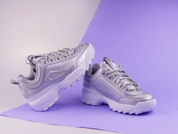 Giày Fila Wmns Disruptor 2 Premium Metallic 'Silver' 5FM00040-662 - Ảnh 4