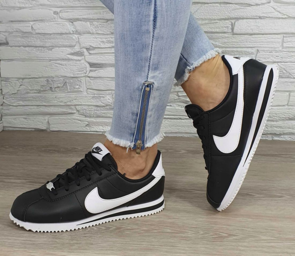 Giày Nike Cortez Basic SL GS 'Black' 904764-001 - Ảnh 5