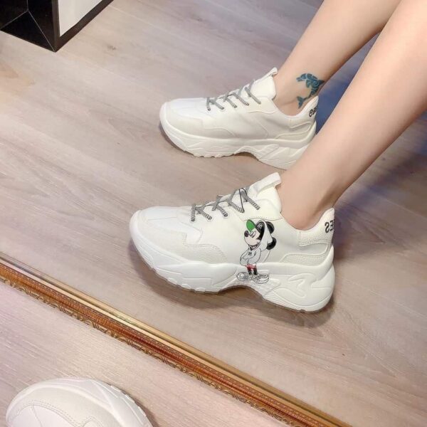 Giày MLB X Disney Bigball Chunky Mickey NY 'White' 32SHCK941-50I - Ảnh 2