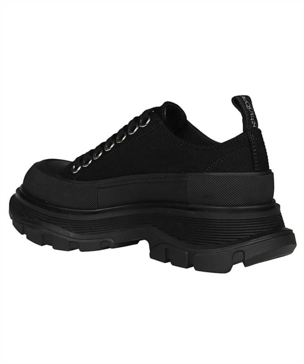 Giày Alexander McQueen Wmns Tread Slick Lace Up 'Triple Black' 611705-W4L32-1000 - Ảnh 4