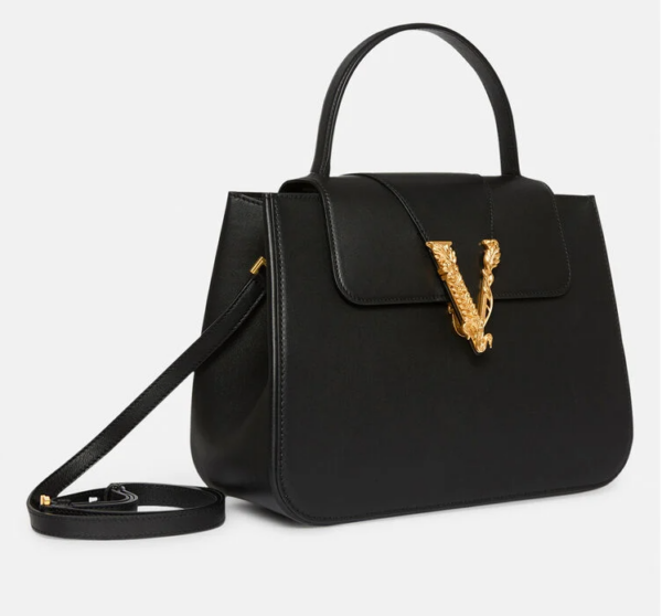 Túi Versace Virtus Top Handle Black DBFH006-D5VIT-K41TP - Ảnh 3