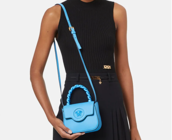 Túi Versace La Medusa Mini DV BLue 1003016-DVIT2T-1U38V - Ảnh 2