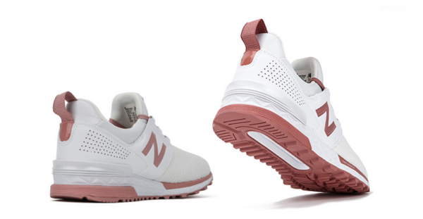 Giày New Balance 574 Wmns 'White Pink' WS574DSFB - Ảnh 6