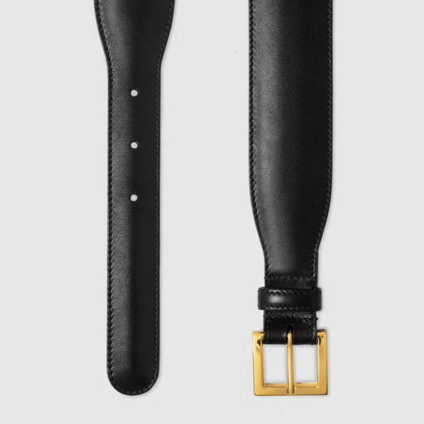 Thắt Lưng Gucci Women's Horsebit Leather Belt Black 600636-1NS0G-1000 - Ảnh 4