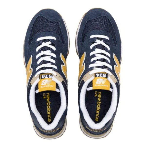 Giày New Balance 574 'Navy Yellow' ML574SPF - Ảnh 4