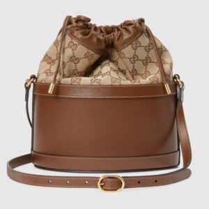 Alternative view of Túi Gucci Brown Gucci Horsebit 1955 Bucket Bag 602118 1DBUG 2363